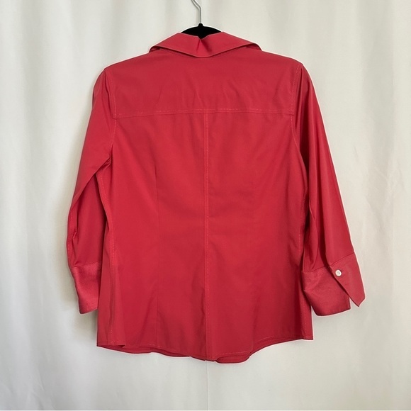 Talbots Women's Office Wear Button Down Shirt in Dusty Rose Pink sz 8P - Picture 9 of 9